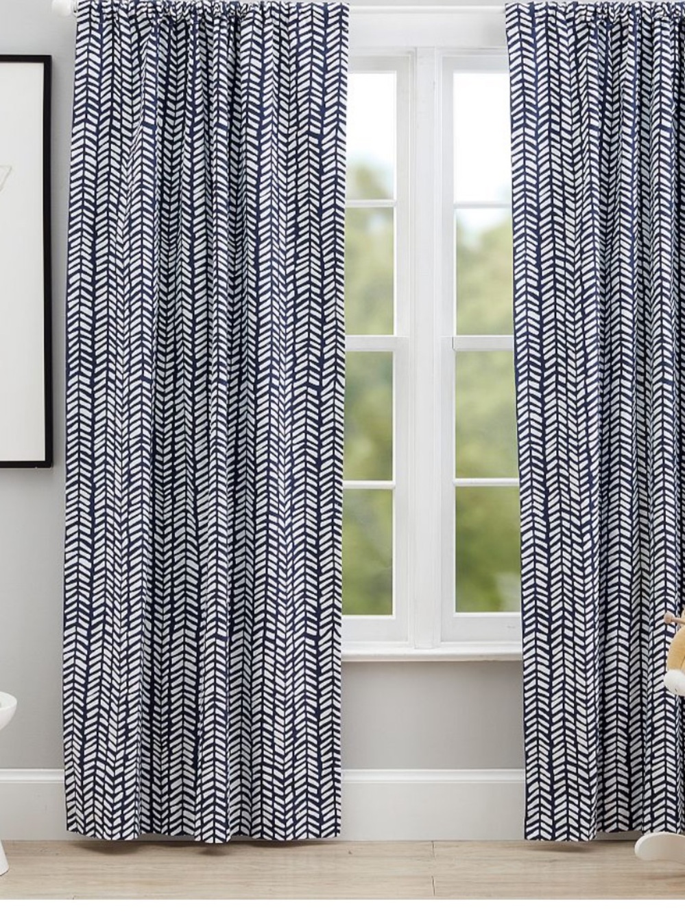 Pottery Barn Broken Arrows Cotton Blackout Curtain
